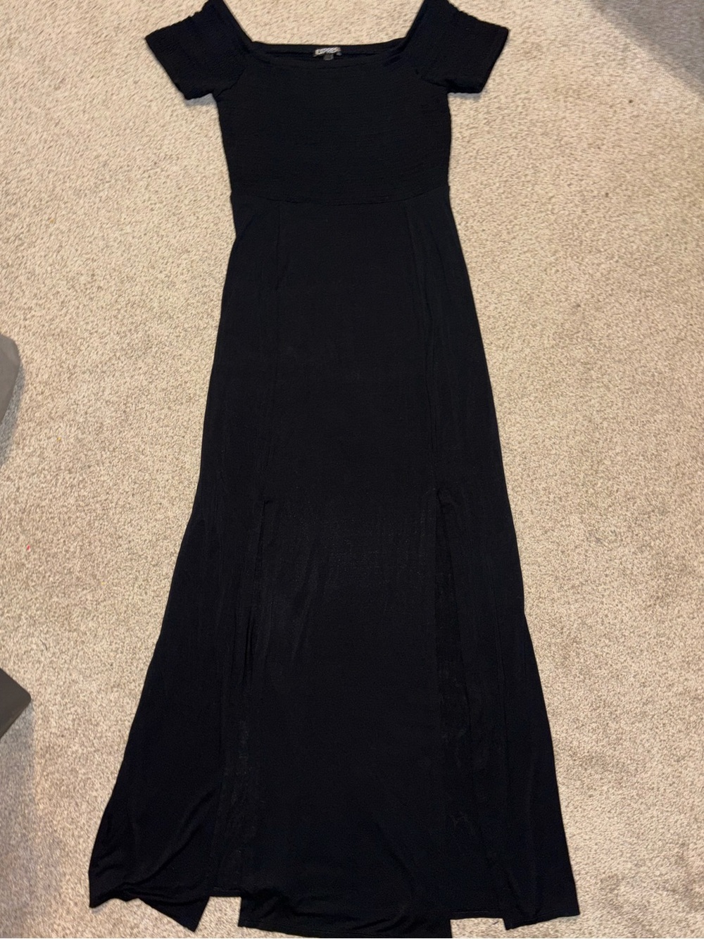 Express black maxi dress